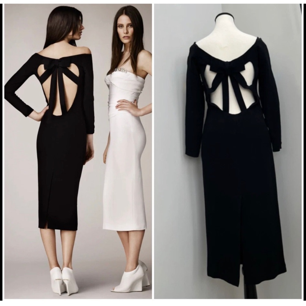 Vintage Burberry Prorsum 2014 Back Bow 🎀 Dress Size 40